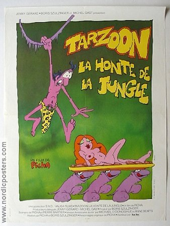 Tarzoon 1975 movie poster Picha Animation