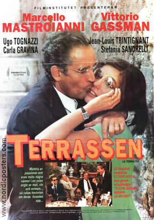 La terrazza 1980 poster Marcello Mastroianni Ettore Scola