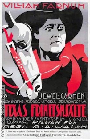 Texas frihetshjälte 1917 movie poster William Farnum Jewel Carmen