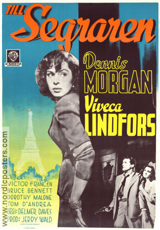 To the Victor 1948 movie poster Viveca Lindfors Dennis Morgan Victor Francen Delmer Daves