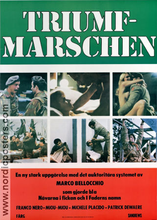 Marcia trionfale 1976 movie poster Franco Nero Miou-Miou Michele Placido Marco Bellocchio War
