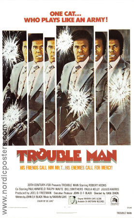 Trouble Man 1972 movie poster Robert Hooks Paul Winfield Ivan Dixon Black Cast