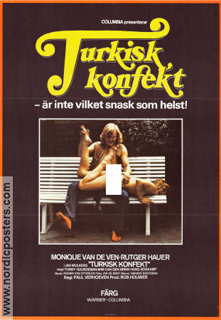Turks fruit 1973 movie poster Monique van de Ven Rutger Hauer Jan Wolkers Paul Verhoeven Country: Netherlands