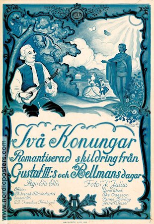 Två konungar 1925 movie poster Elis Ellis