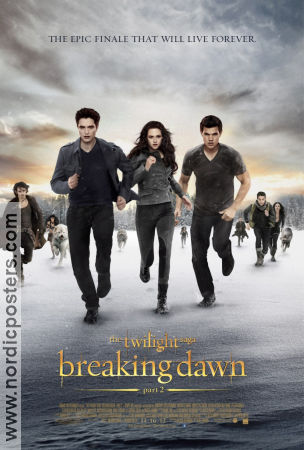 The Twilight Saga Breaking Dawn Pt 2 2012 movie poster Kristen Stewart Robert Pattinson Taylor Lautner Bill Condon Romance
