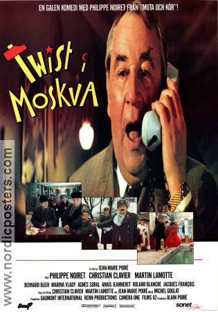 Twist again a Moscou 1986 movie poster Philippe Noiret Christian Clavier Martin Lamotte Jean-Marie Poiré Telephones