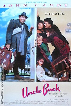 Uncle Buck 1989 movie poster John Candy Amy Madigan