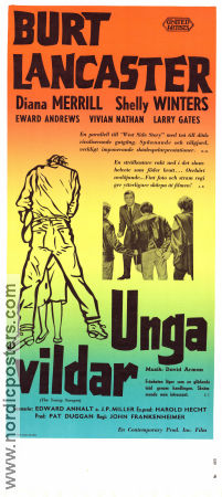 The Young Savages 1961 movie poster Burt Lancaster Dina Merrill Edward Andrews John Frankenheimer