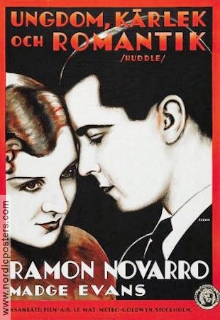 Huddle 1932 movie poster Ramon Navarro Madge Evans
