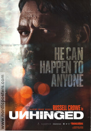 Unhinged 2020 movie poster Russell Crowe Caren Pistorius Gabriel Bateman Derrick Borte