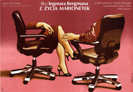 Ur marionetternas liv 1980 poster Robert Atzorn Christine Buchegger Martin Benrath Ingmar Bergman Från TV