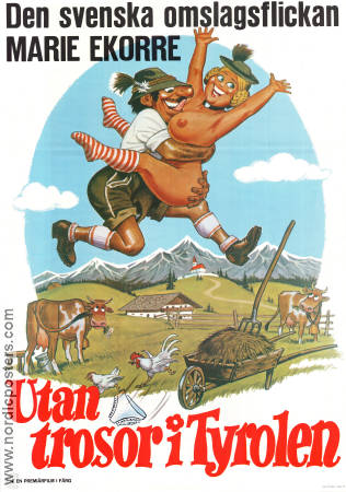 Utan trosor i Tyrolen 1974 movie poster Marie Ekorre Sigi Rothemund