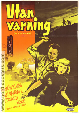 Without Warning! 1952 poster Adam Williams Arnold Laven