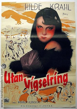 Die barmherzige Lüge 1939 movie poster Hilde Krahl Eric Rohman art