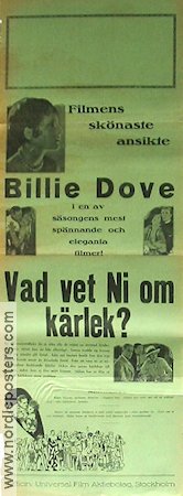 Sensation Seekers 1928 movie poster Billie Dove