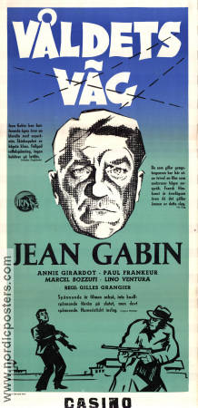 Le rouge est mis 1957 poster Jean Gabin Gilles Grangier