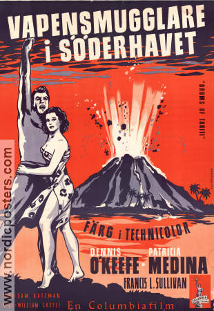 Drums of Tahiti 1954 movie poster Dennis O´Keefe Patricia Medina William Castle