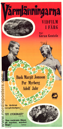 Värmlänningarna 1957 movie poster Busk Margit Jonsson Per Myrberg Adolf Jahr Göran Gentele