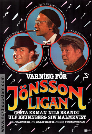 Varning för Jönssonligan 1981 movie poster Gösta Ekman Ulf Brunnberg Nils Brandt Siw Malmkvist Jonas Cornell Find more: Jönssonligan