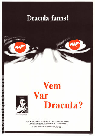 Vem var Dracula? 1975 movie poster Christopher Lee Calvin Floyd Documentaries