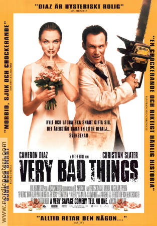 Very Bad Things 1998 movie poster Cameron Diaz Christian Slater Peter Berg