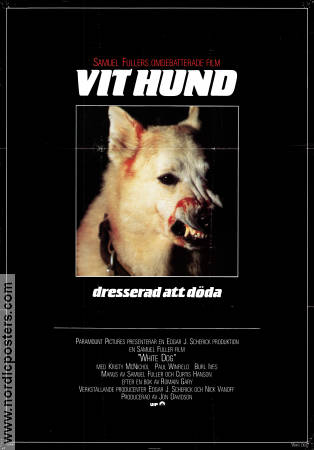 White Dog 1982 movie poster Kristy McNichol Christa Lang Vernon Weddle Samuel Fuller Dogs