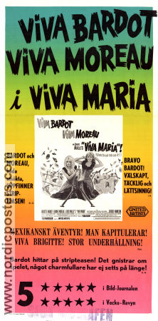 Viva Maria! 1965 poster Brigitte Bardot Louis Malle