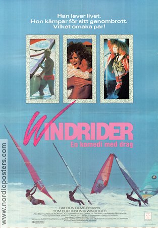 Windrider 1986 movie poster Nicole Kidman Tom Burlinson Jill Perryman Vincent Monton Ships and navy Sports Country: Australia