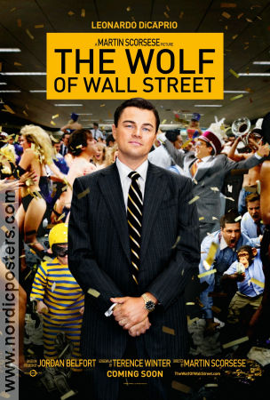 The Wolf of Wall Street 2013 movie poster Leonardo DiCaprio Jonah Hill Margot Robbie Martin Scorsese Money