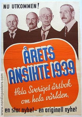 Årets ansikte 1939 poster Gustaf V Politics