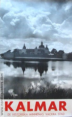 Kalmar de historiska minnenas vackra stad 1944 poster Travel