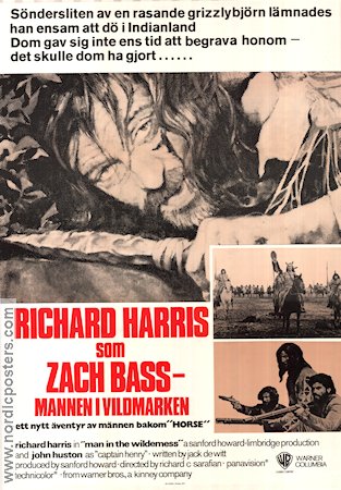 Man in the Wilderness 1971 movie poster Richard Harris John Huston Henry Wilcoxon Richard C Sarafian