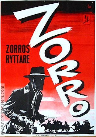 Zorros ryttare 1968 movie poster Reed Hadley