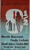 8 1-2 1963 poster Marcello Mastroianni Federico Fellini