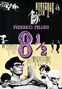8 1-2 1963 poster Marcello Mastroianni Federico Fellini