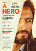 A Hero 2021 poster Amir Jadidi Mohsen Tanabandeh Sahar Goldoost Asghar Farhadi Filmen från: Iran