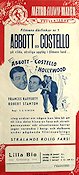 Abbot och Costello i Hollywood 1946 poster Abbott and Costello
