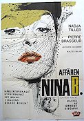 L´affaire Nina B 1961 movie poster Nadja Tiller Pierre Brasseur