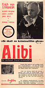 L´alibi 1937 poster Erich von Stroheim Pierre Chenal