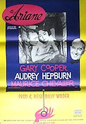 Love in the Afternoon 1957 poster Audrey Hepburn Billy Wilder