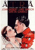 Flesh and the Devil 1926 movie poster Greta Garbo John Gilbert Lars Hanson