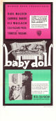Baby Doll 1956 poster Karl Malden Carroll Baker Eli Wallach Elia Kazan