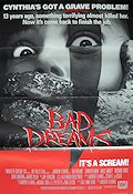 Bad Dreams 1988 movie poster Jennifer Rubin Bruce Abbott Richard Lynch Andrew Fleming
