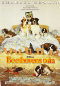 Beethovens tvåa 1993 poster Charles Grodin Bonnie Hunt Nicholle Tom Rod Daniel Hundar
