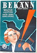 Night Court 1933 poster Walter Huston