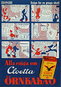 Blondie Cloetta choklad 1940 poster 