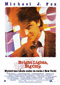 Bright Lights Big City 1988 poster Michael J Fox