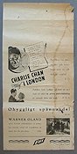 Charlie Chan in London 1934 movie poster Warner Oland Charlie Chan
