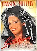 The Men in Her Life 1942 movie poster Loretta Young Conrad Veidt Eric Rohman art