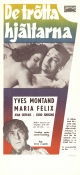 Les héros sont fatigués 1955 poster Yves Montand Yves Ciampi